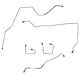 Front Brake Line Kit for 95-01 Jeep Cherokee No ABS stainless steel