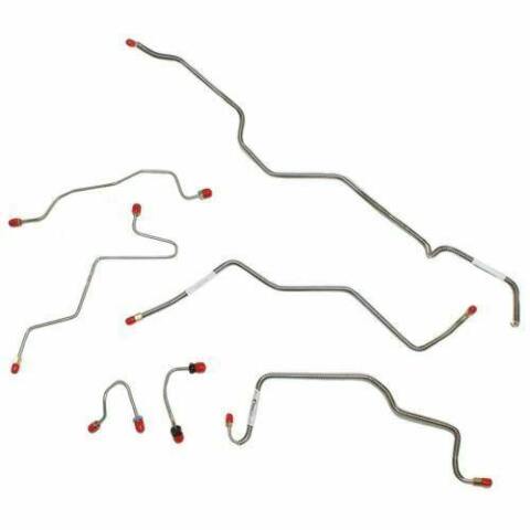 Front Brake Line Kit for 1981-1992 Dodge W250 ABS 4WD stainless steel