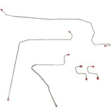 93-95 Jeep Wrangler Front Brake Line Kit No ABS Stainless Steel