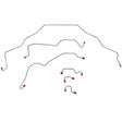 Front Brake Line Kit for 1994-1995 94-95 Dodge Ram ABS 2WD stainless steel