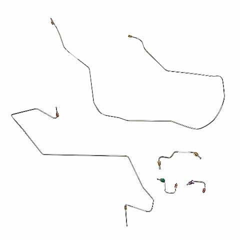 Front Brake Line Kit For Dodge Ram 1500/2500/3500 1994-1995 w/ 4WD Rear ABS - WKT9403OM