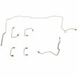 Front Brake Line Kit for 1994 Jeep Grand Cherokee AWABS 4WD disc brakes stainless steel