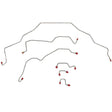 Front Brake Line Kit for 1995-1997 95-97 Dodge Ram 1500, 2500, 3500 ABS 2WD stainless steel
