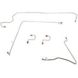 Front Brake Line Kit for 2013 99-04 Jeep Grand Cherokee AWABS 4WD steel