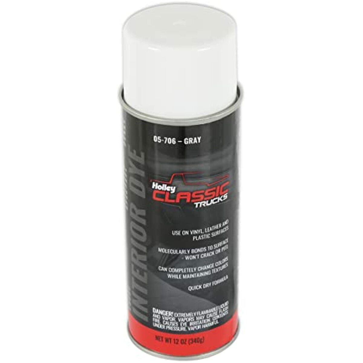 t Works On Metal, Plastic, Vinyl, & Leather; Interior Dye - Grey-05-706 Holley Classic Trucks