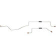 Brake Line for 2002 Jeep Liberty Rear Axle Lines No- Stainless No ABS 4WD stainless steel