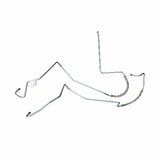 Transmission Cooler Lines for 2005-2007 Jeep Liberty V6 stainless steel