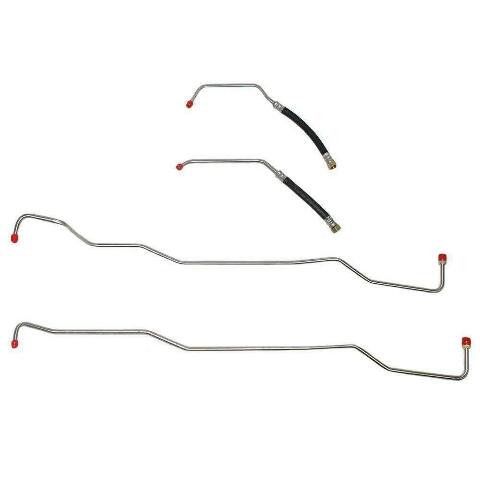 Transmission Cooler Lines for 07-11 Jeep Wrangler JK w/ 3.8L stainless steel