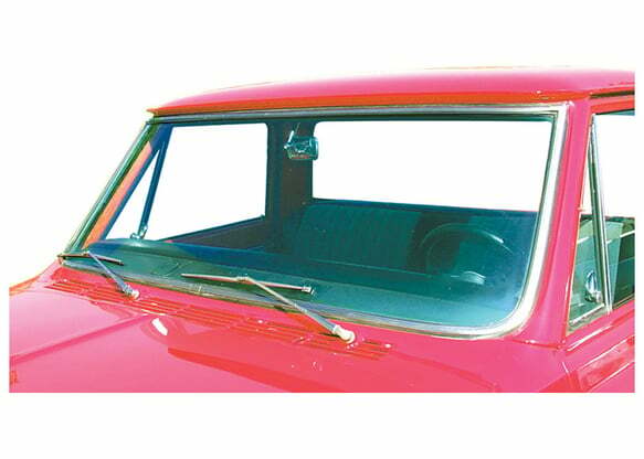 1971-1972 Chevrolet Blazer; Stainless Windshield Trim Set WTS7172