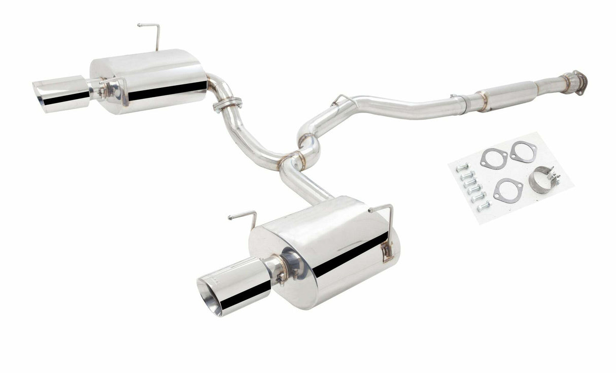 XFORCE Exhaust ES-SW20-CBS 304 SS High Flow Cat-Back Exhaust w/ Split Rear Exit