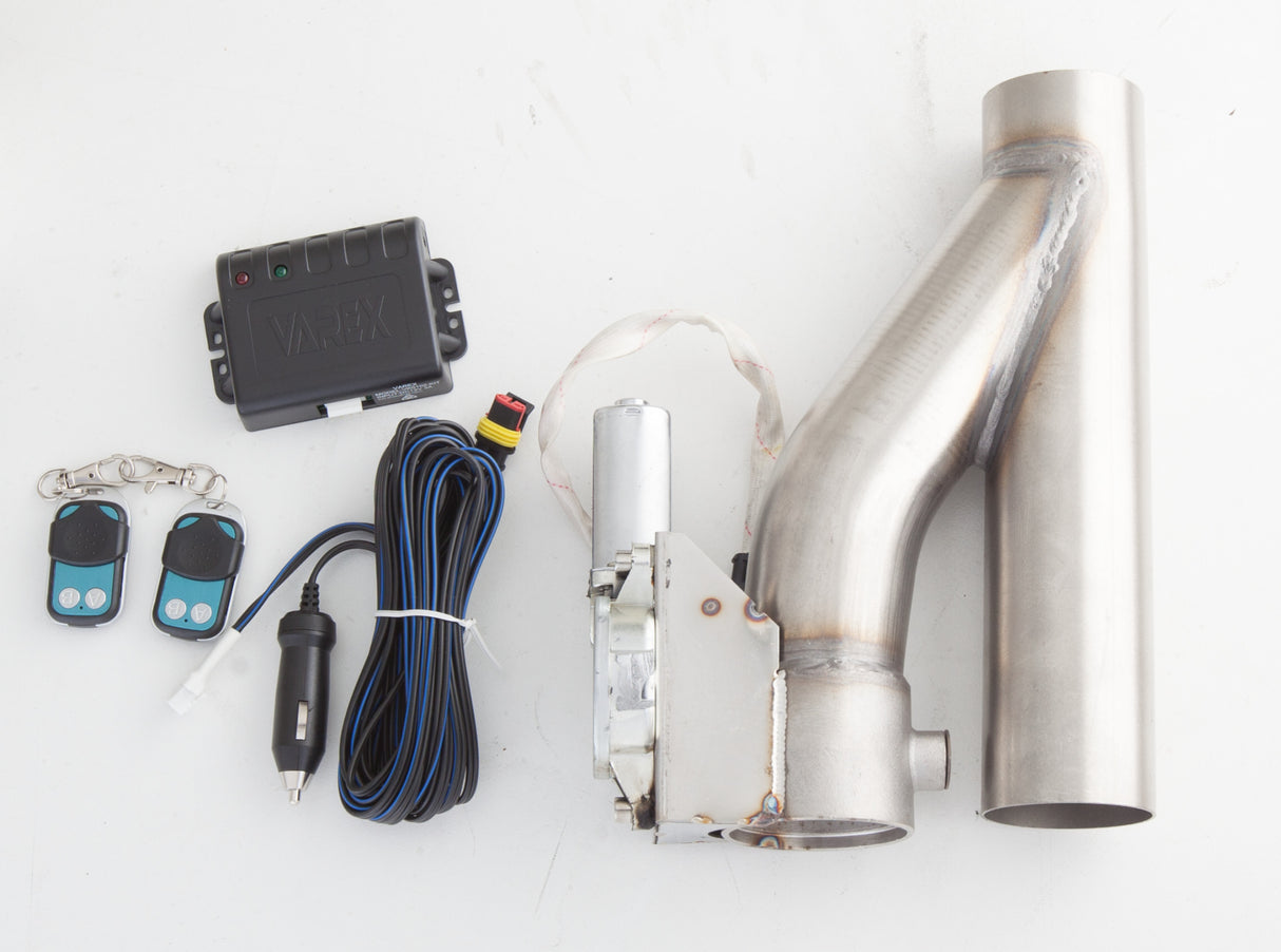 XFORCE Exhaust VK12 - Stainless Steel Exhaust Cut-Out Kit with Varex Remote