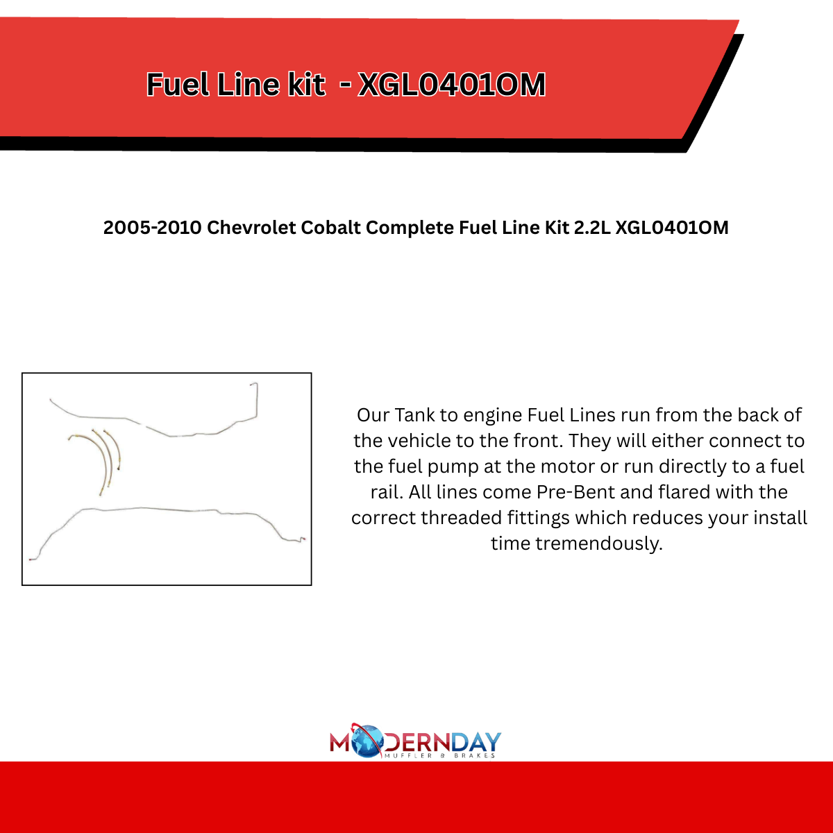 Fuel Line Kit for 2005-2010 Chevy Cobalt Complete