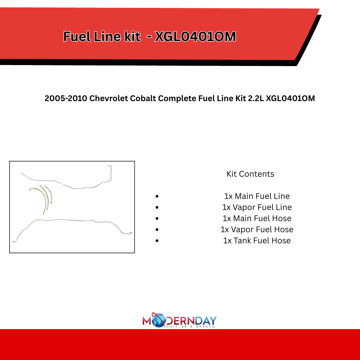 Fuel Line Kit for 2005-2010 Chevy Cobalt Complete