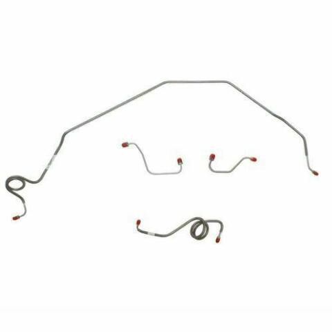 Front Brake Line Kit for 1971-1973 Chevy Nova disc brakes steel