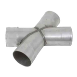 Jones Exhaust XP3 Aluminized Stamped X-Pipe 2.25 to 2.25 Dual Pipes