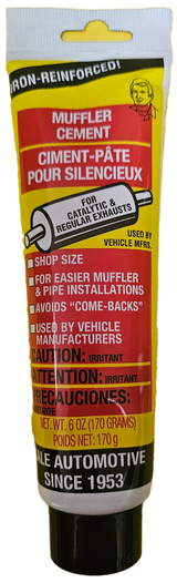 Yale MC6 Muffler Cement 6oz  Steel Reinforced High Heat Resistant Exhaust Patch