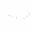 Fuel Line Kit for 1967-1968 Dodge Dart stainless steel