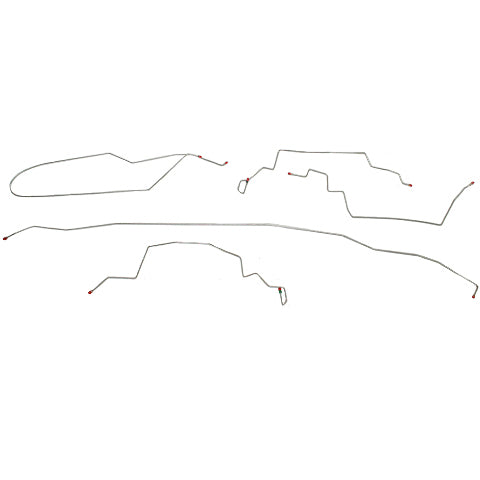 2001-06 Chrysler Sebring Intermediate Brake Line Kit Convertible Stainless YIN0103SS