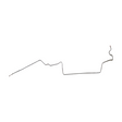 Brake Line for 1967-1971 Dodge Dart Intermediate disc brakes stainless steel