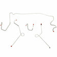 Front Brake Line Kit for 1973 Dodge Dart drum brakes stainless steel