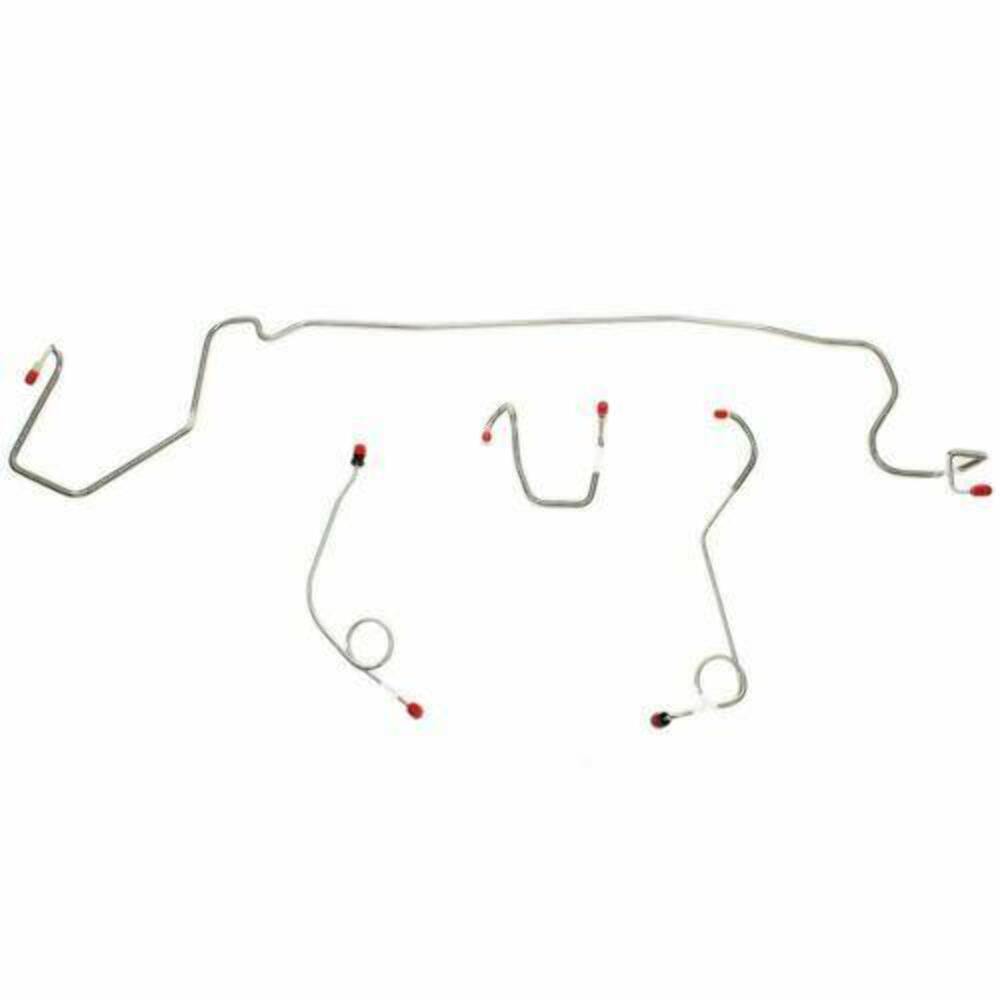 1974 Dodge Dart Front Brake Line Kit Standard Disc/Drum Brake Steel - YKT7401OM