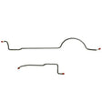 Brake Line for 1974-1975 Dodge Dart Rear Axle Lines 2 Piece Set Stainless stainless steel