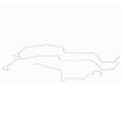 Fuel Line for 1986 Ford Mustang stainless steel