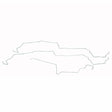 Fuel Line for 1986 Ford Mustang stainless steel