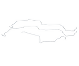 Fuel Line Kit for 1987-1993 87-93 Ford Mustang stainless steel