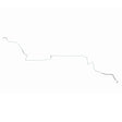 Brake Line for 1987-1993 Ford Mustang Intermediate stainless steel