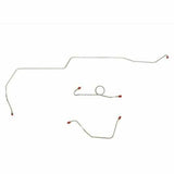 1966 Ford Mustang Front Brake Line w/ Power Drum Brakes 3 Piece - ZKT6602SS