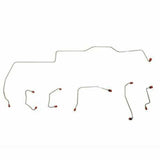 Front Brake Line Kit for 1967 Ford Mustang disc brakes stainless steel