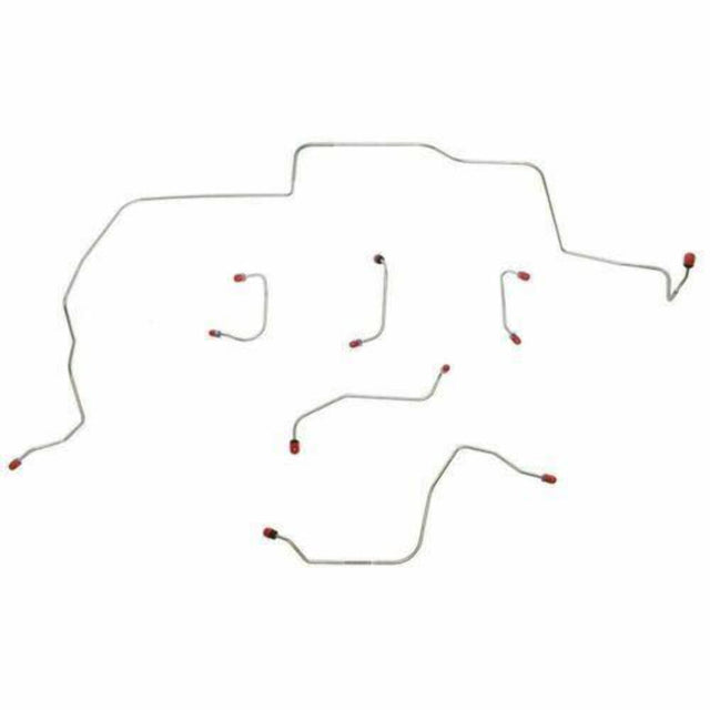 Front Brake Line Kit for 1968-1969 Ford Mustang disc brakes stainless steel