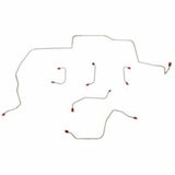 1968-69 Ford Mustang Front Brake Line Kit Power Disc Brakes 6 Piece - ZKT6803SS