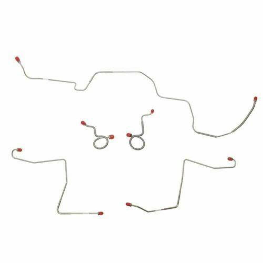 Front Brake Line Kit for 1970 Ford Mustang drum brakes stainless steel