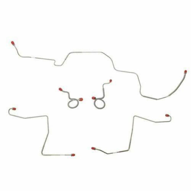 Front Brake Line Kit for 1970 Ford Mustang drum brakes stainless steel