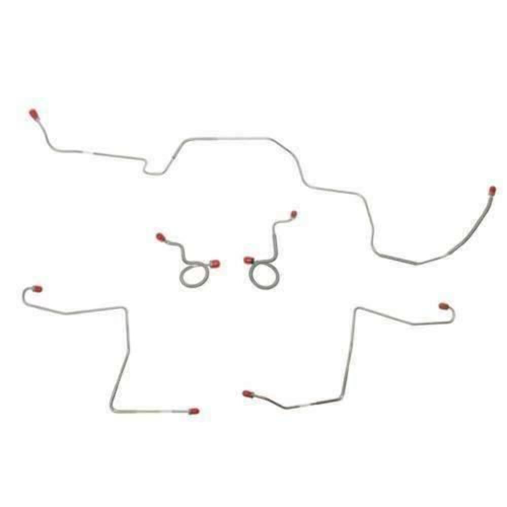 Front Brake Line Kit for 1970 Ford Mustang drum brakes stainless steel