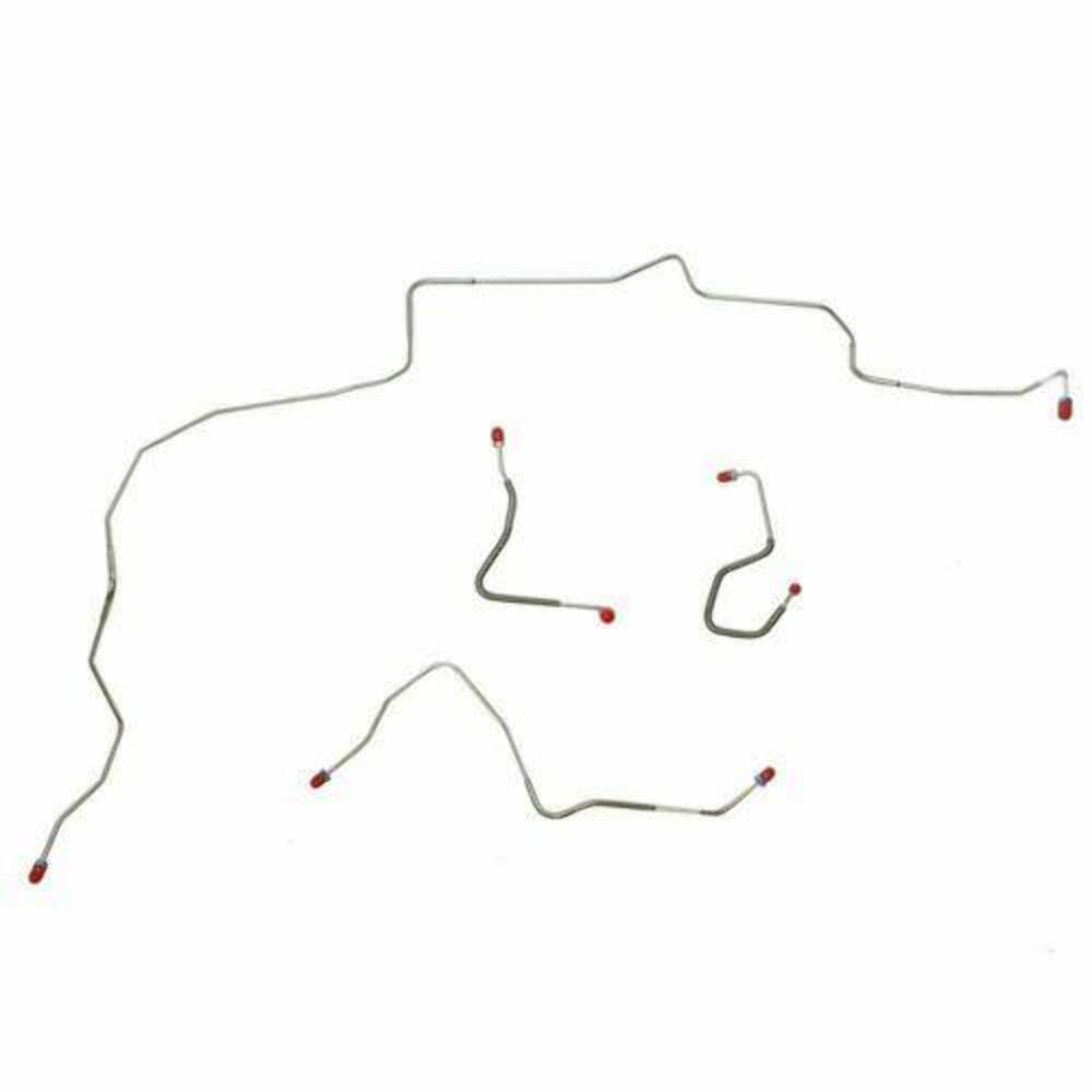 Front Brake Line Kit for 1970 Ford Mustang disc brakes stainless steel