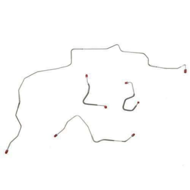 Front Brake Line Kit for 1970 Ford Mustang disc brakes stainless steel