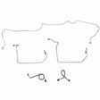 Front Brake Line Kit for 1971-1972 Ford Mustang drum brakes stainless steel