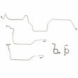 Front Brake Line Kit for 1971-1972 Ford Mustang disc brakes stainless steel