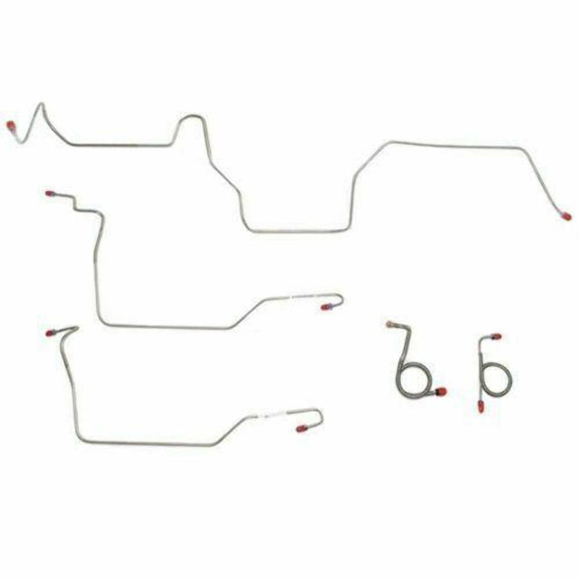 Front Brake Line Kit for 1971-1972 Ford Mustang disc brakes stainless steel