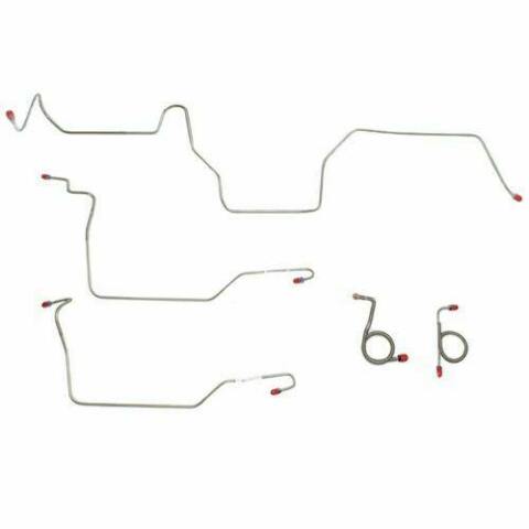 1971-72 Ford Mustang Front Brake Line Kit w/ Power Disc Brakes - ZKT7102SS
