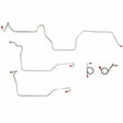 Front Brake Line Kit for 1973 Ford Mustang disc brakes stainless steel