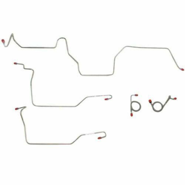 Front Brake Line Kit for 1973 Ford Mustang disc brakes stainless steel