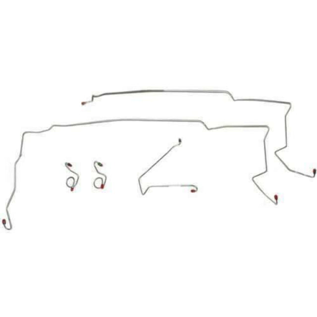 Front Brake Line Kit for 1985-1986 85-86 Ford Mustang stainless steel