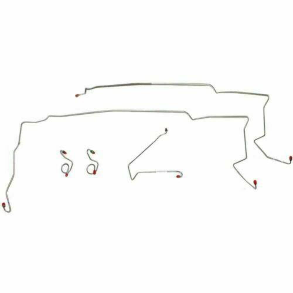 Front Brake Line Kit for 1984-1986 Ford Mustang SVO stainless steel