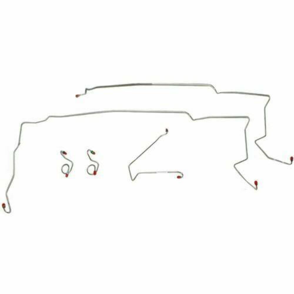 Front Brake Line Kit for 1987-1993 Ford Mustang stainless steel