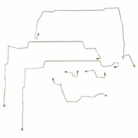 Front Brake Line Kit for 1996-1998 Ford Mustang GT ABS stainless steel