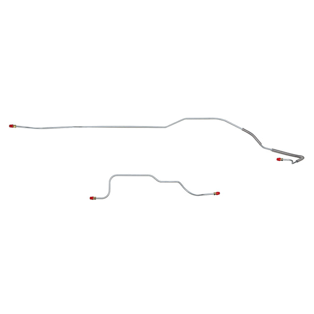 Brake Line for 1967-1969 Ford Mustang 6cyl. Rear Axle Lines 2 Piece Set stainless steel